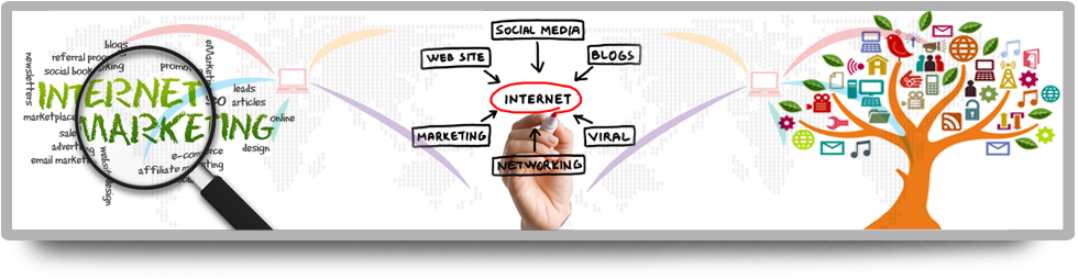 Collage About Internet Marketing